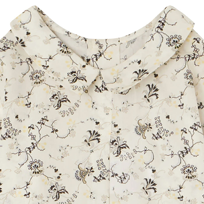 Bonpoint Baby Florent Blouse Ecru Cream Foral