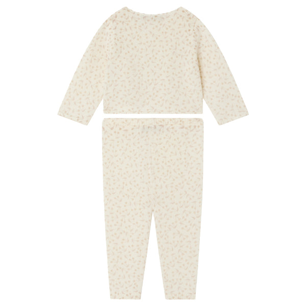 Bonpoint Baby Adile Two Piece Set Cream With Pink Cherries