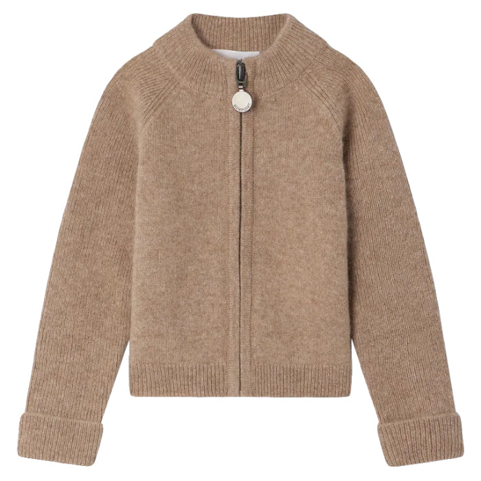 Bonpoint Baby Thylio Cashmere Cardigan Praline Brown