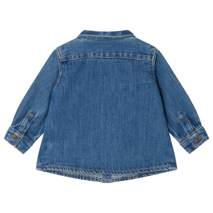Bonpoint Baby Mico Shirt Denim Blue