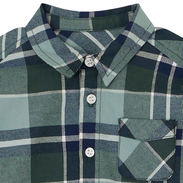 Bonpoint Baby Malo Shirt Green Plaid