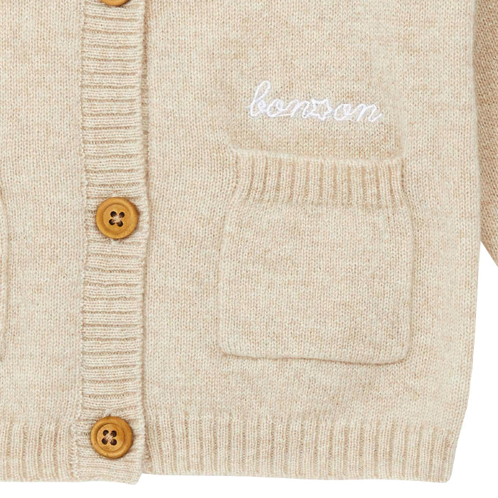 Beige cardigan baby hotsell