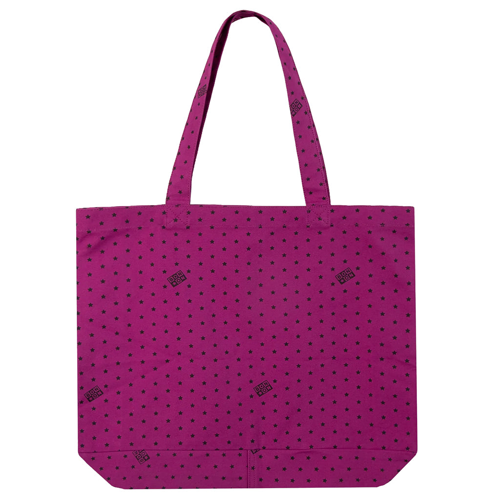 Bonton Beth Mini Tote Bag With Star Print Fuschia Oulala Pink
