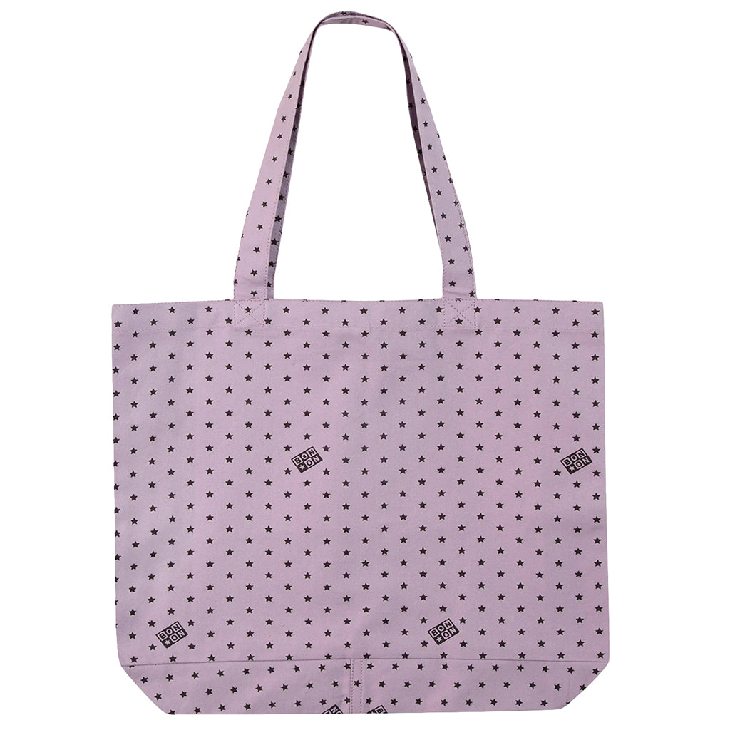 Bonton Beth Mini Tote Bag With Star Print Pompadour Lilac Purple