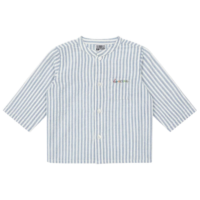 Bonton Baby Inter Shirt Blue Stripes