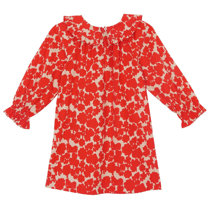 Bonton Child Heidi Dress Lapland Print Red