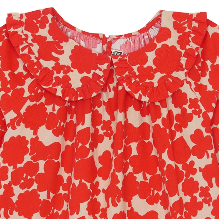 Bonton Child Heidi Dress Lapland Print Red