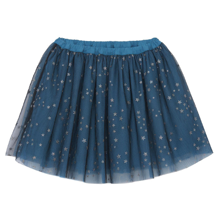 Bonton Child Tutu Skirt Navy Blue Stars