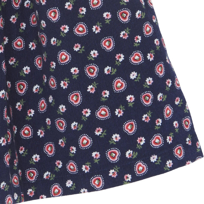 Bonton Child Framboise Skirt Marine Blue Hearts