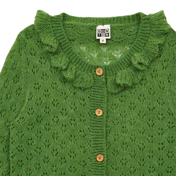 Dina Chunky Knit Cardigan - Oatmeal, Knitwear