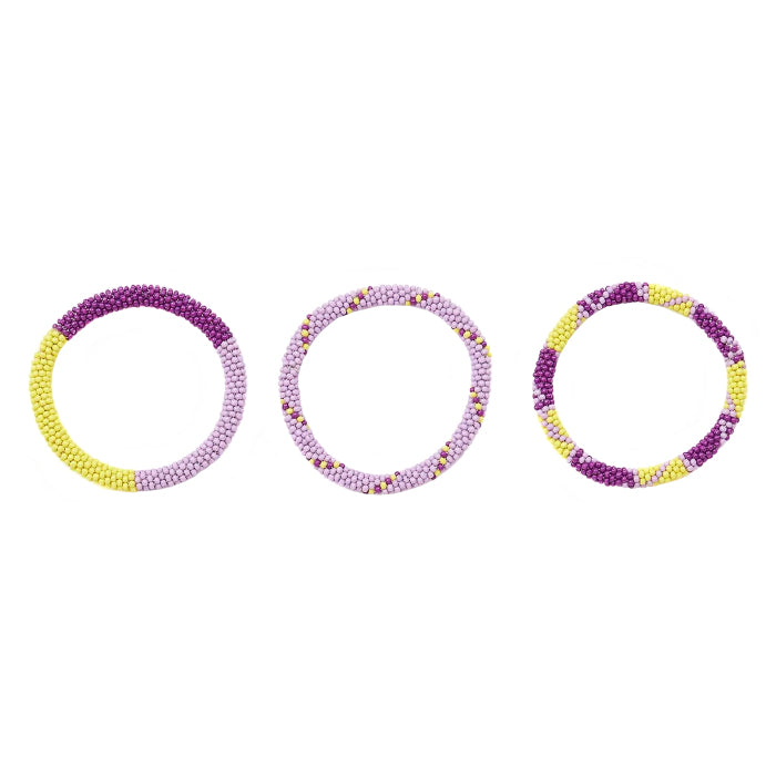 Bonton Child Set Of 3 Bracelets Violet Purple