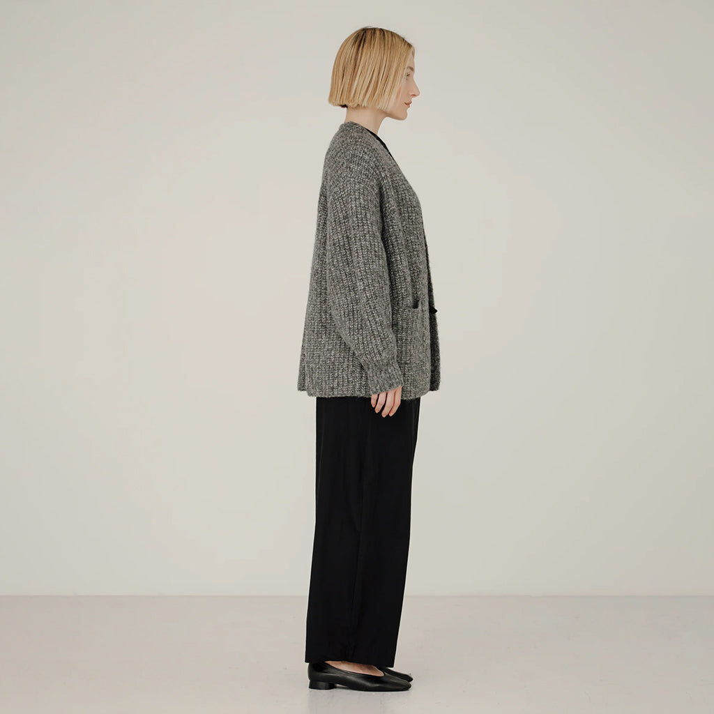 Bare Knitwear Woman Marine Cardigan Granite Grey