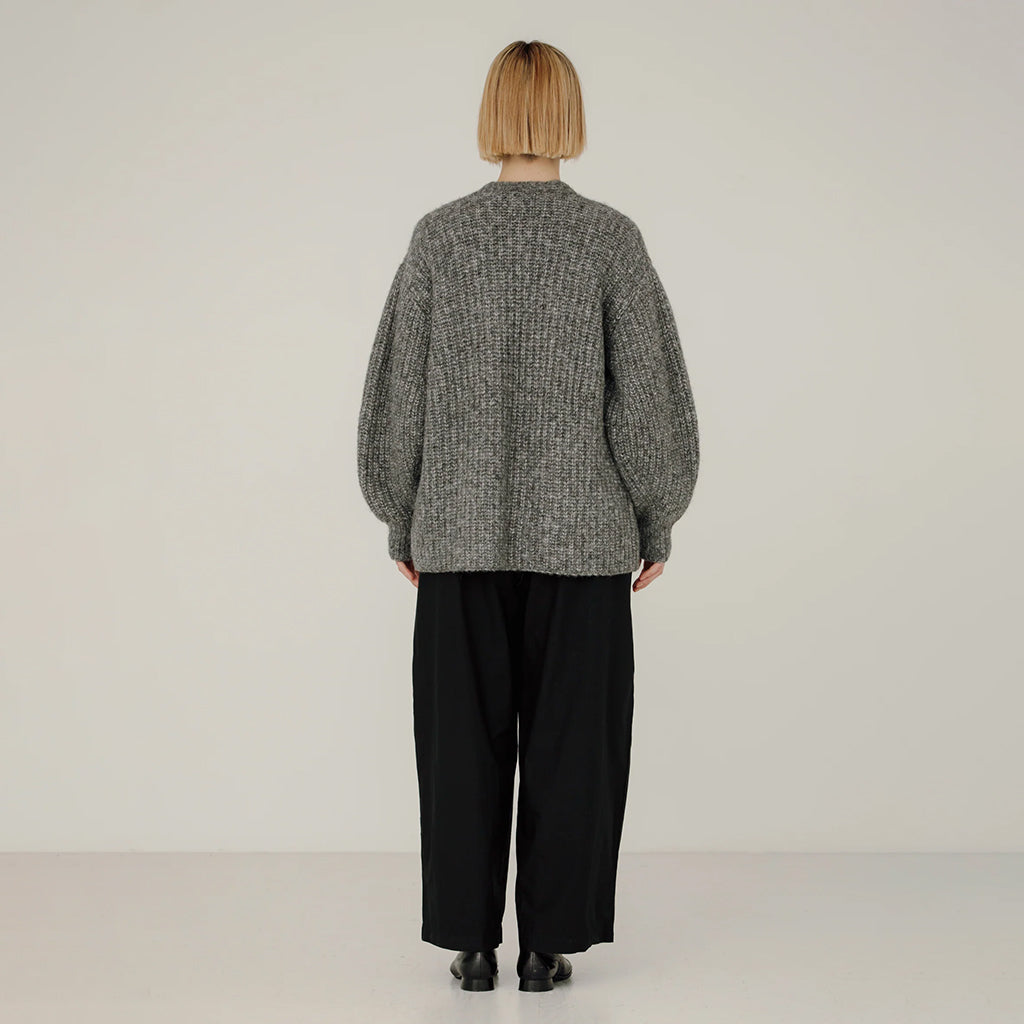 Bare Knitwear Woman Marine Cardigan Granite Grey