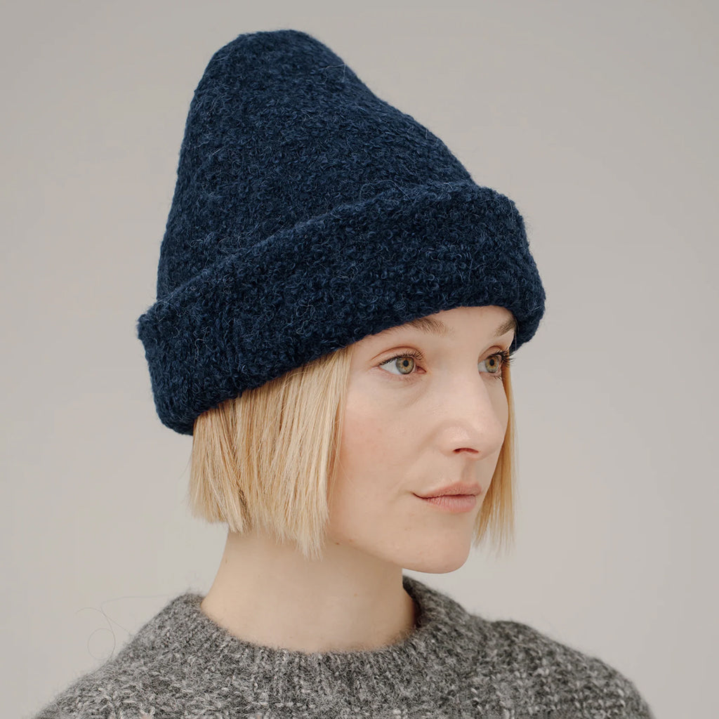 Bare Knitwear Woman Remi Beanie Navy Blue