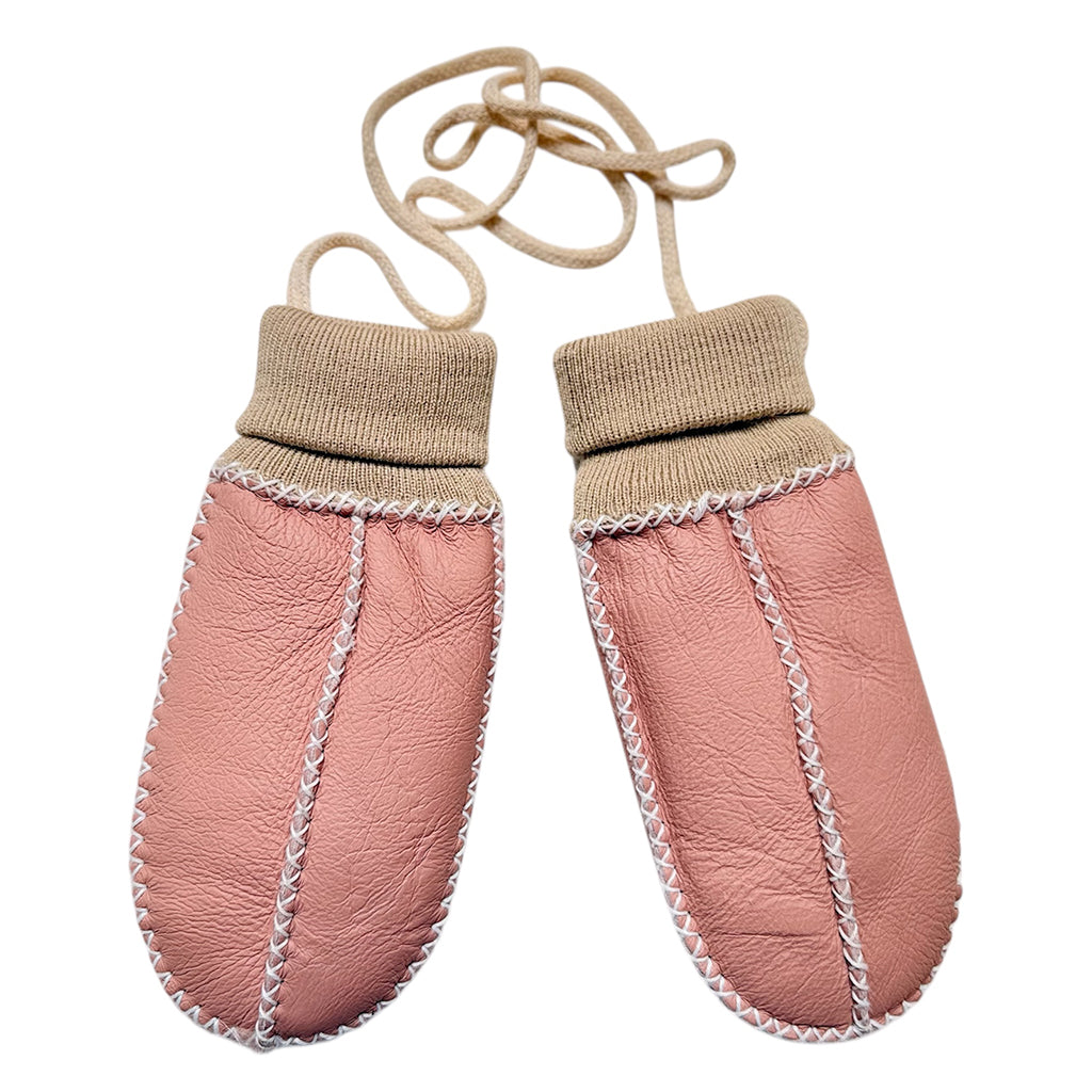 Billy Bamboo Kids Shearling Mittens Rose
