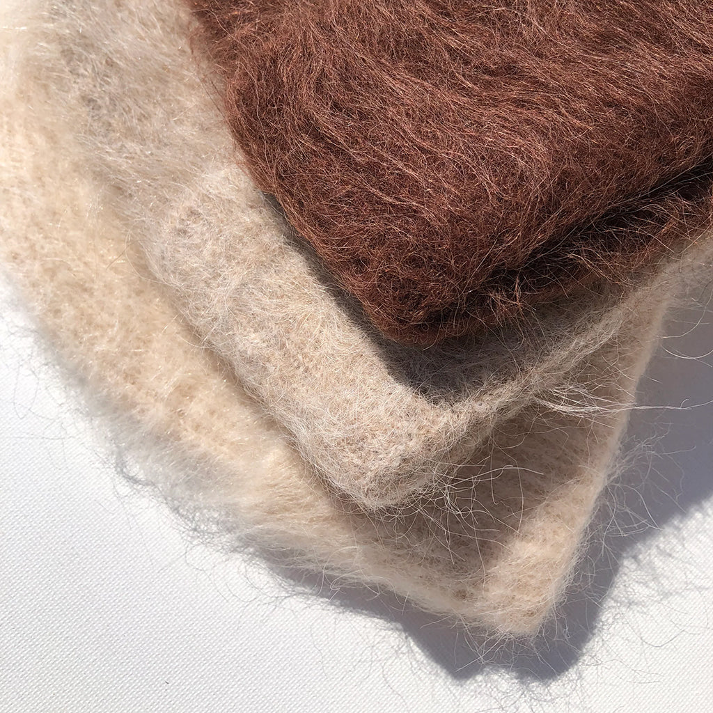 Billy Bamboo Woman Alpaca Fluffy Beanie Butter Cream