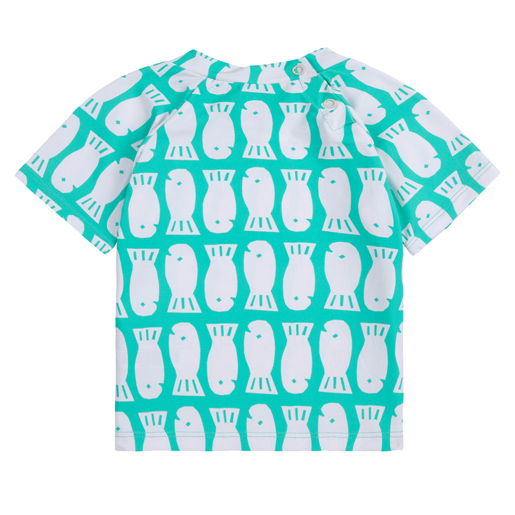 Bobo Choses Baby Lucky Fish Swim Shirt Light Green