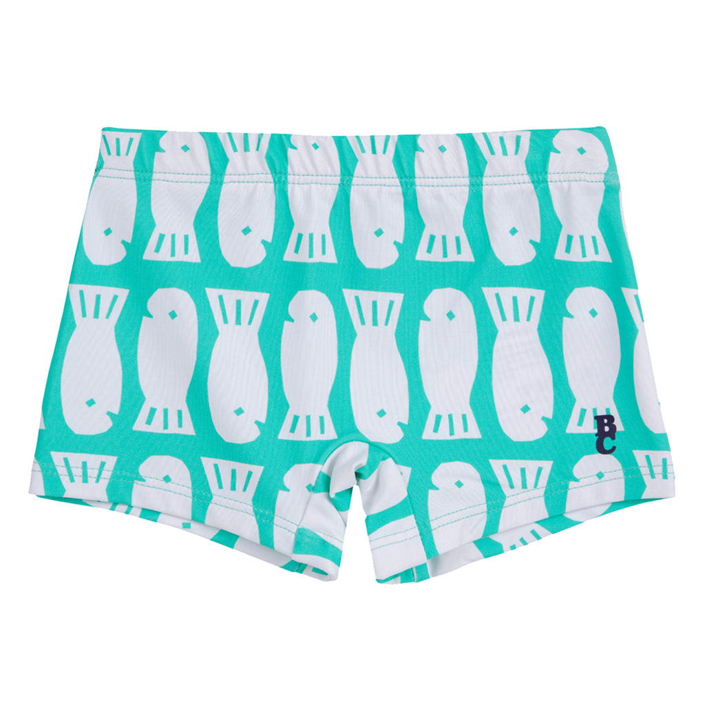 Bobo Choses Baby Lucky Fish Swim Shorts Light Green
