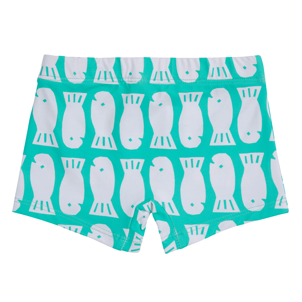 Bobo Choses Baby Lucky Fish Swim Shorts Light Green