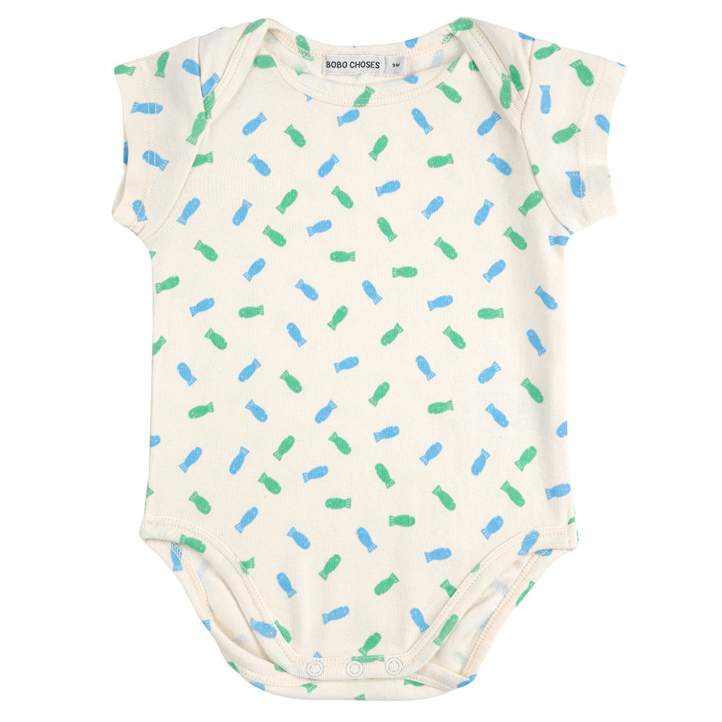 Bobo Choses Baby Lucky Fish Three Piece Gift Set Blue