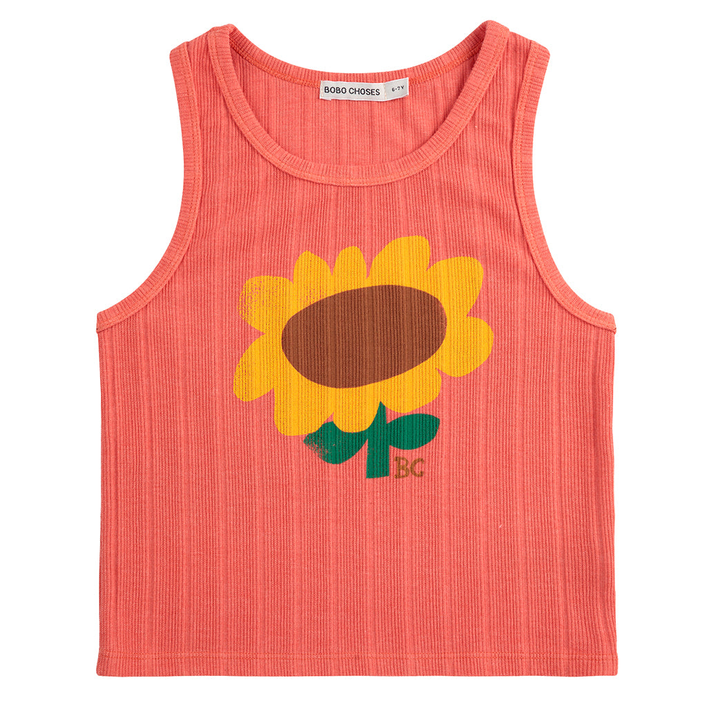 Bobo Choses Child Sunflower Tank Top Red