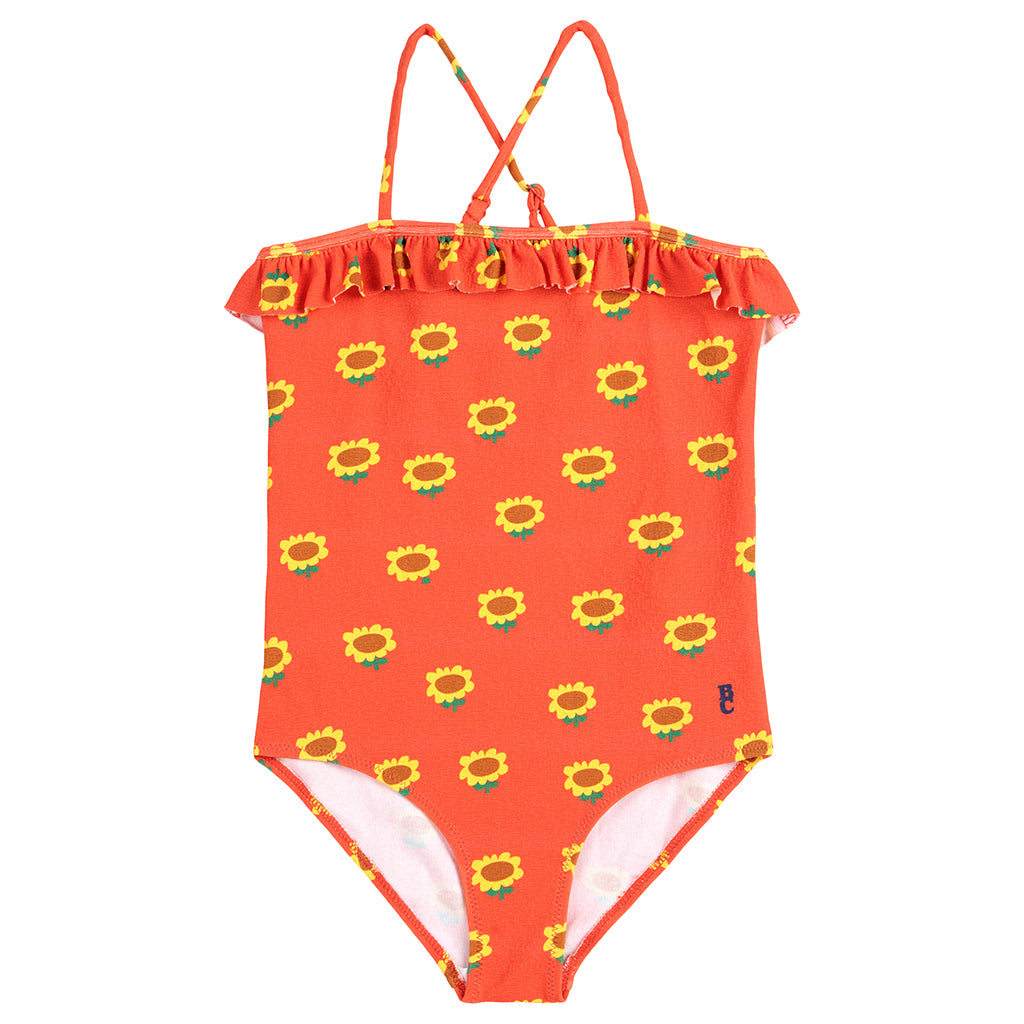 Bobo Choses Child Sunflower All Over Swimsuit Red