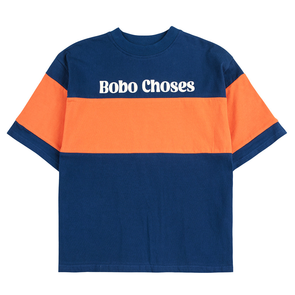 Bobo Choses Child Colour Block T-shirt Navy Blue