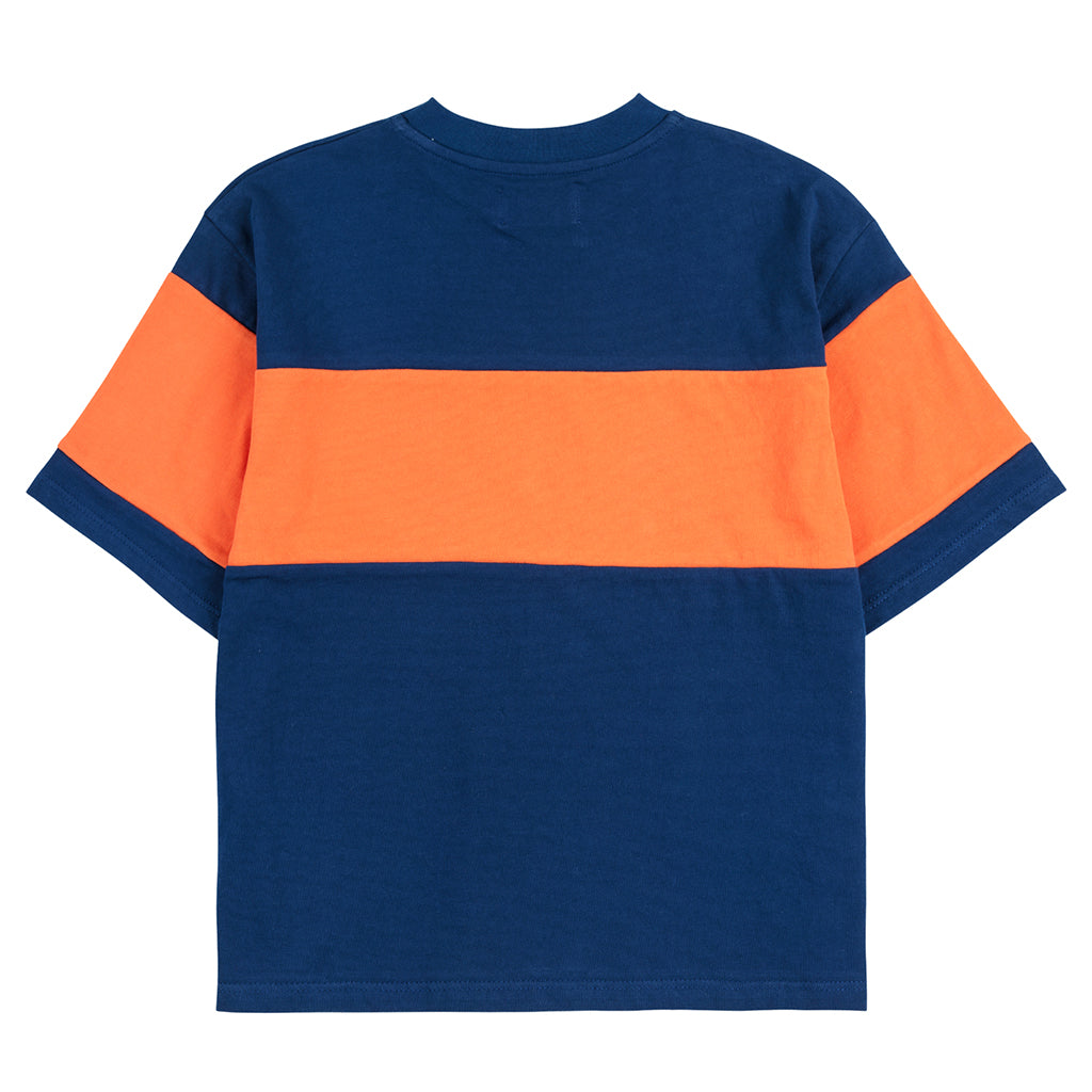 Bobo Choses Child Colour Block T-shirt Navy Blue