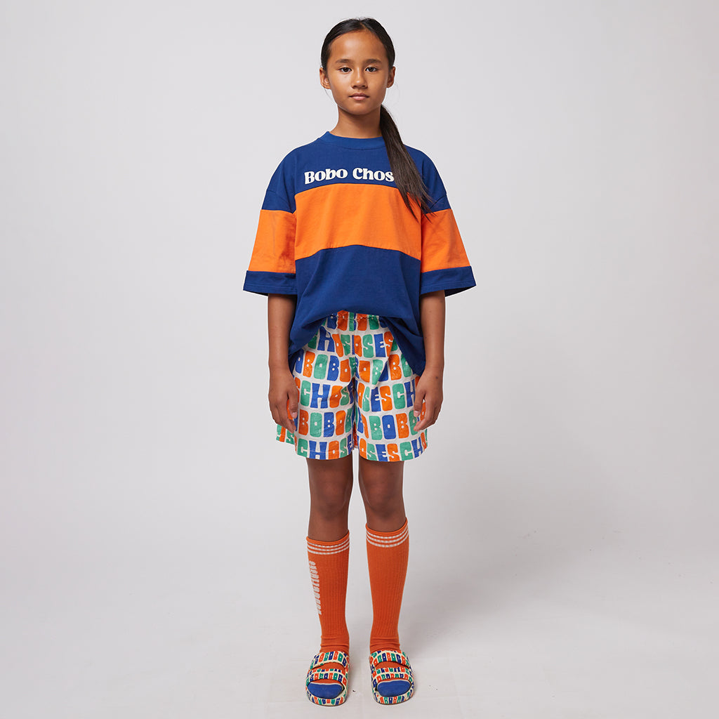 Bobo Choses Child Colour Block T-shirt Navy Blue