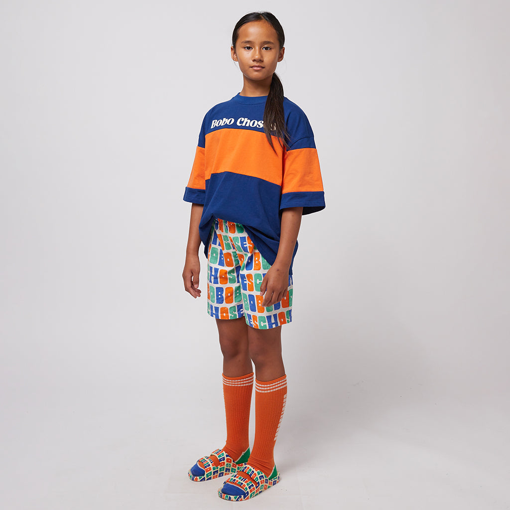 Bobo Choses Child Colour Block T-shirt Navy Blue