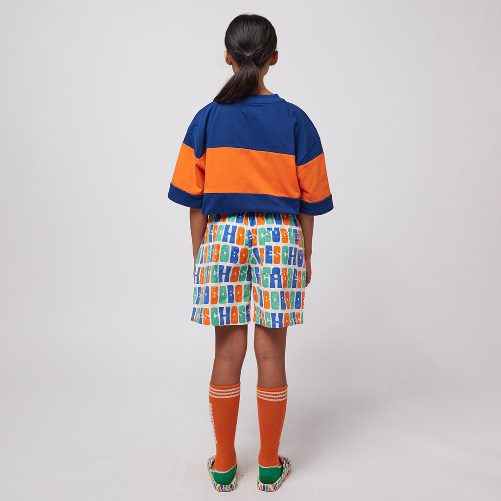 Bobo Choses Child Colour Block T-shirt Navy Blue