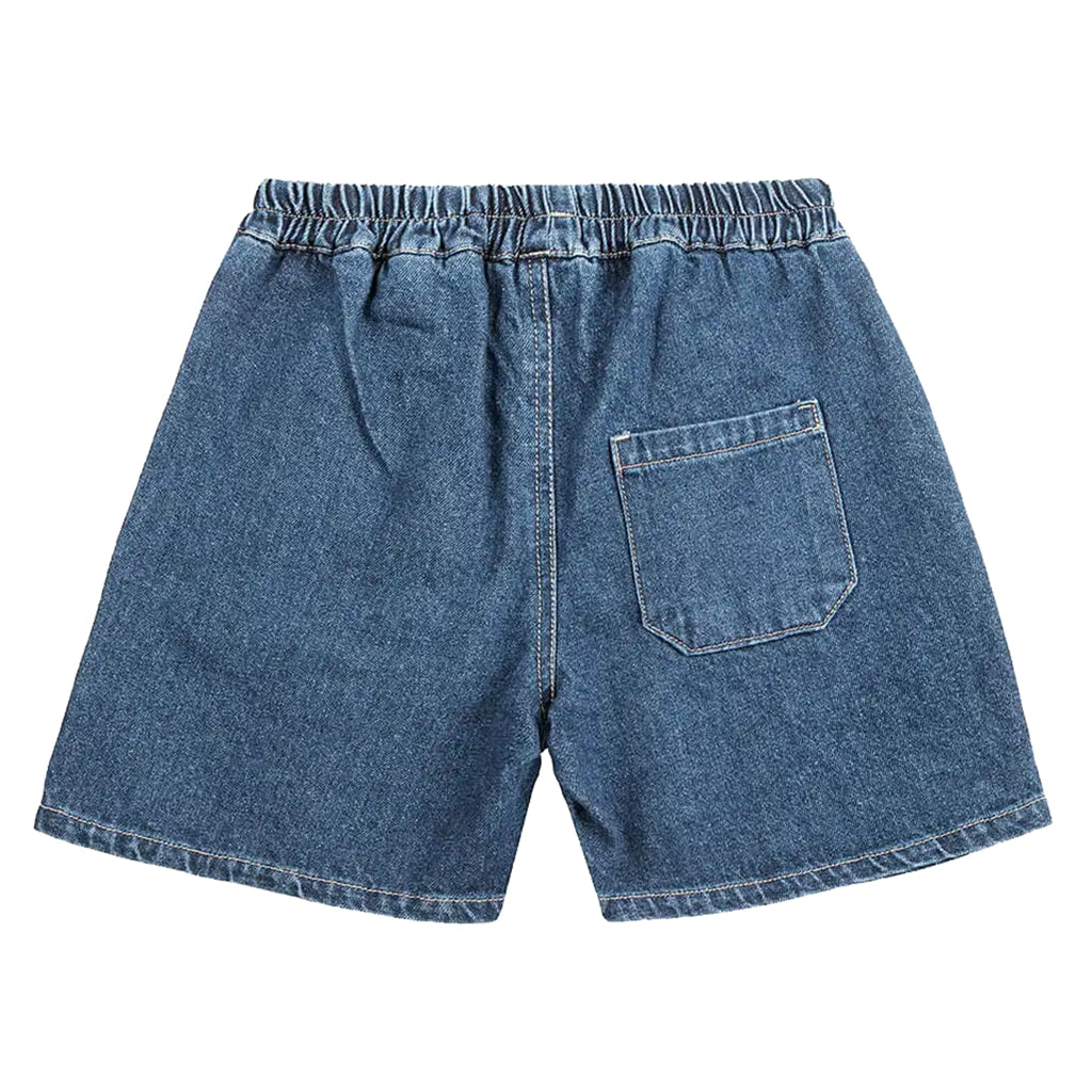 Bobo Choses Child Smiling Bermuda Shorts Blue