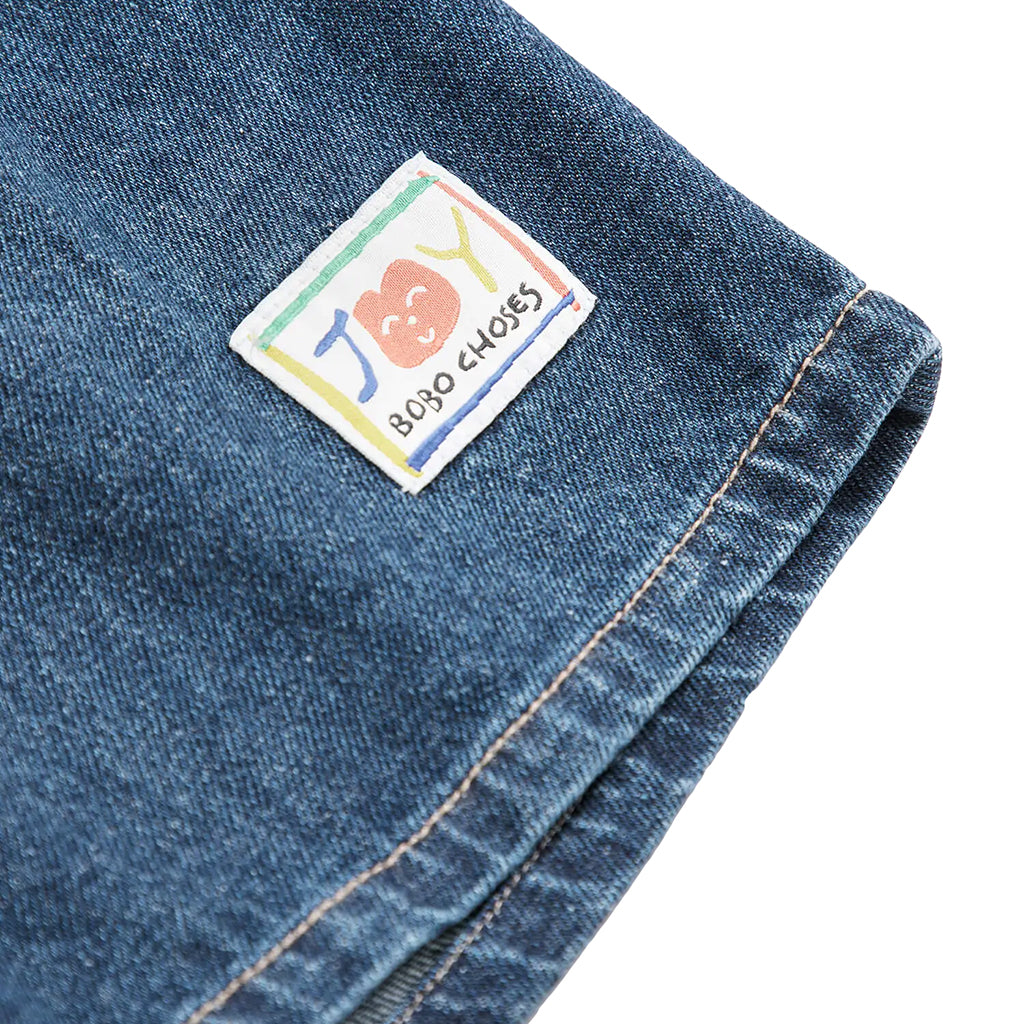 Bobo Choses Child Smiling Bermuda Shorts Blue