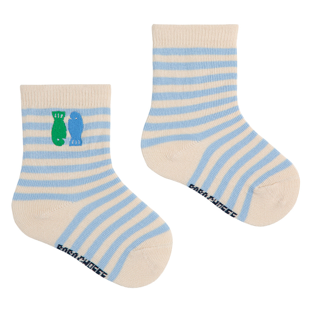 Bobo Choses Baby Lucky Fish Short Socks Blue