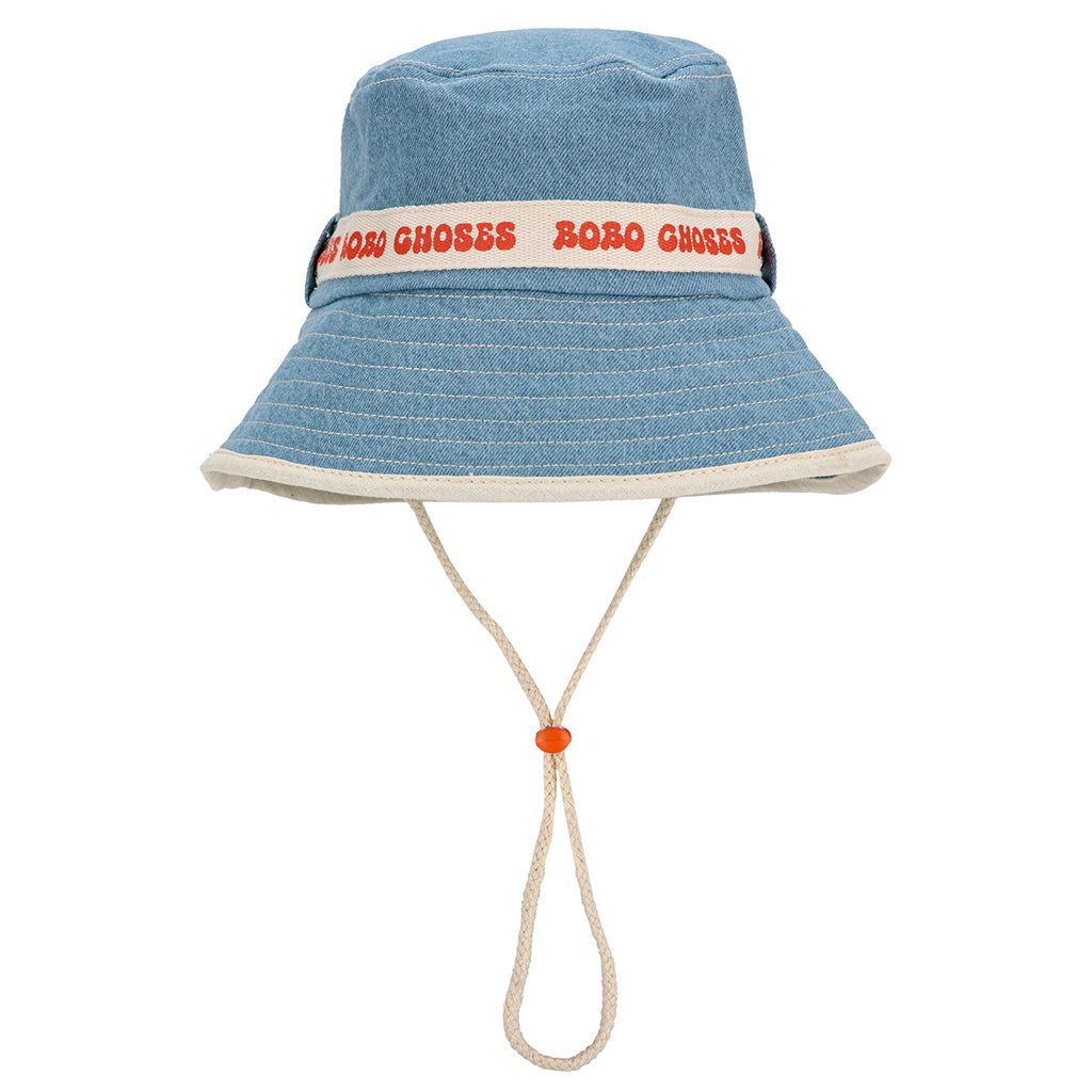 Bobo Choses Child Denim Bucket Hat Light Blue