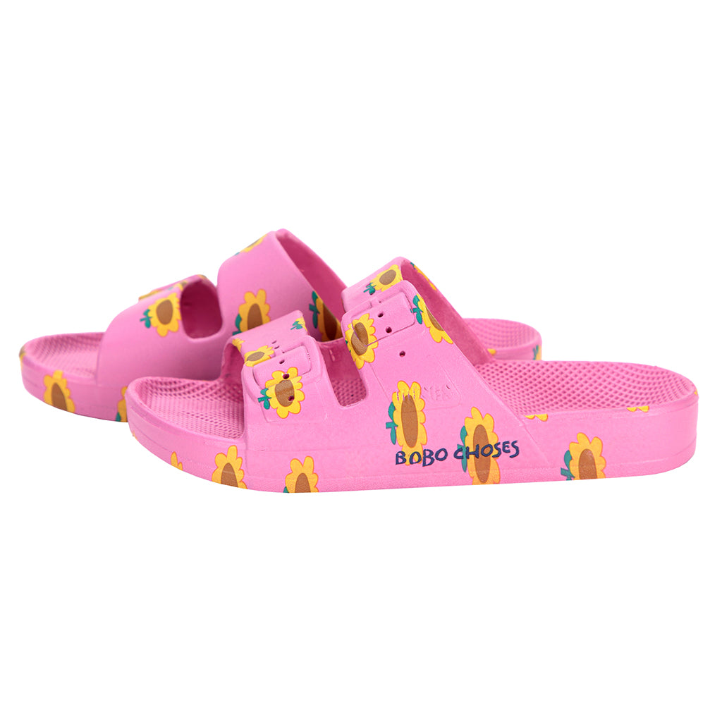 Bobo Choses X Freedom Moses Child Sunflower All Over Sandals Fuchsia Pink