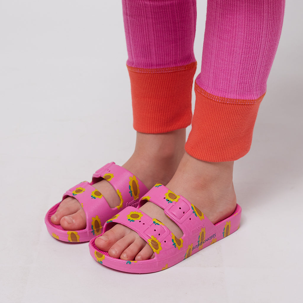 Bobo Choses X Freedom Moses Child Sunflower All Over Sandals Fuchsia Pink