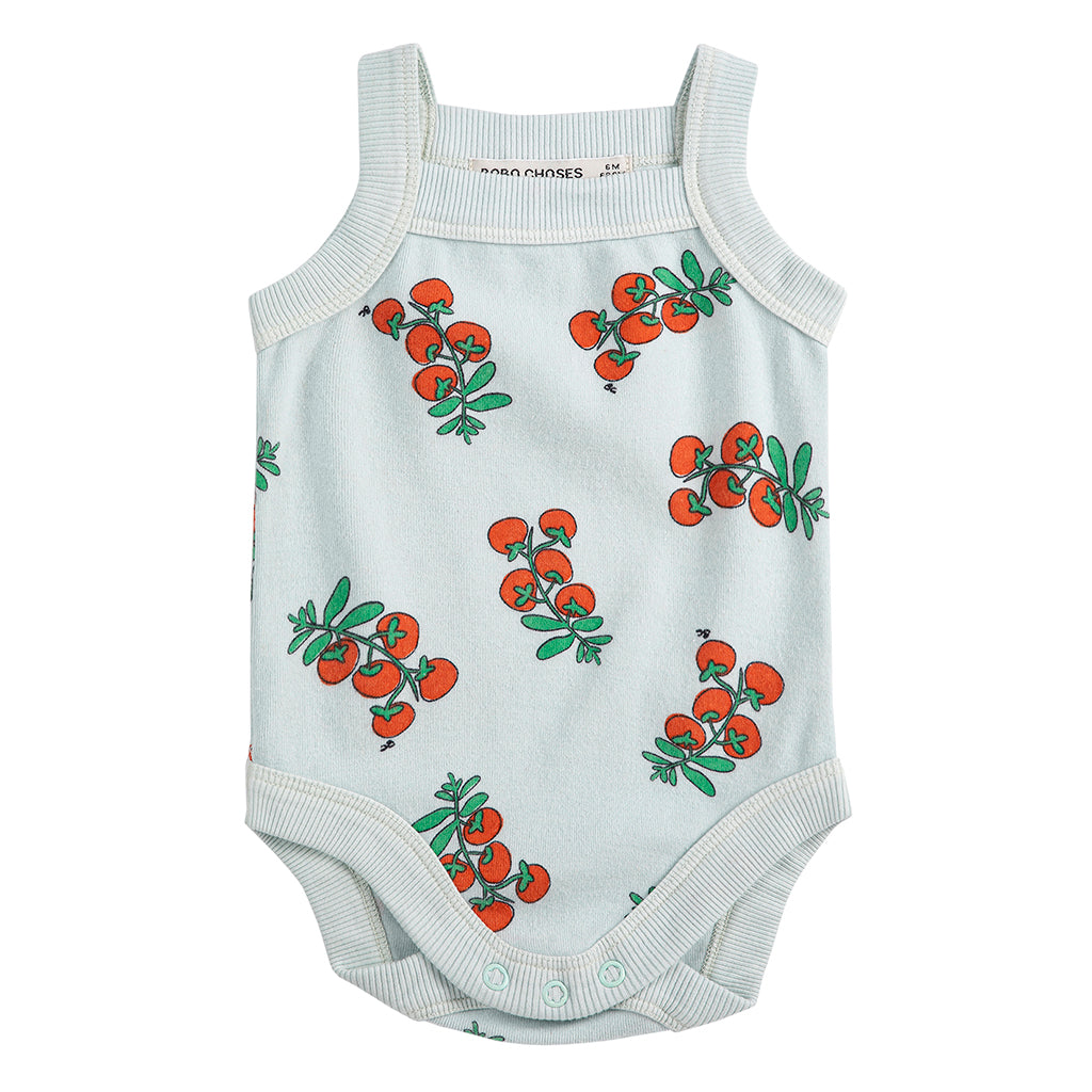 Bobo Choses Baby Bodysuit All Over Juicy Tomatoes Print Light Blue