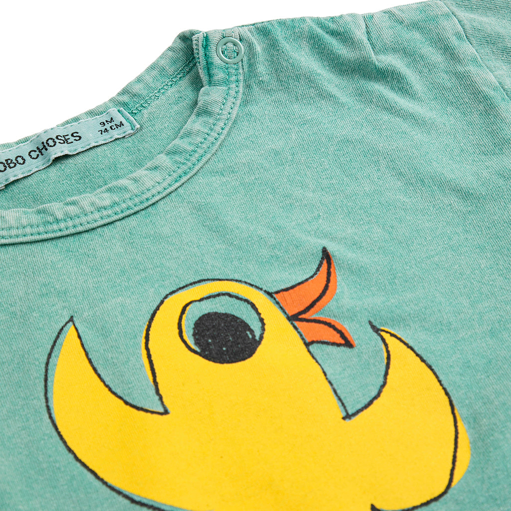 Bobo Choses Baby T-shirt Flying Oranges Print Green