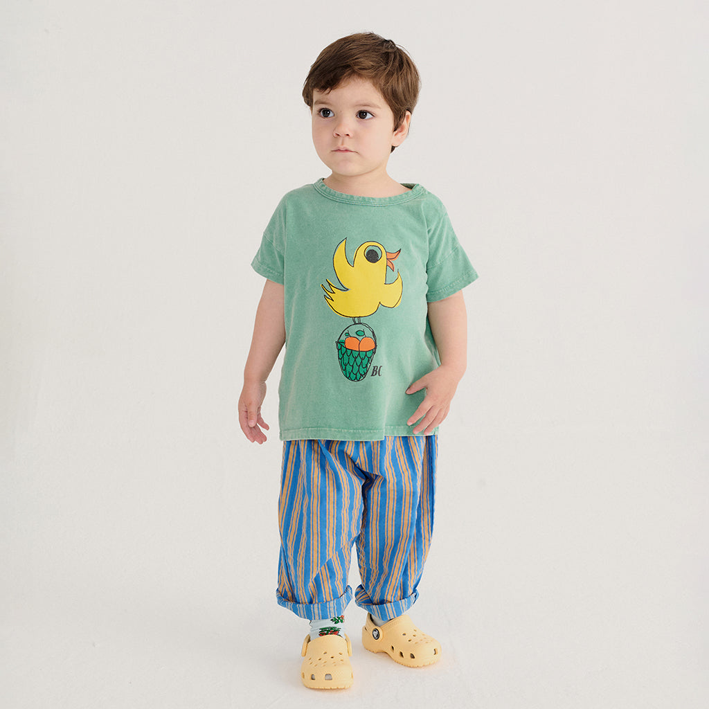 Bobo Choses Baby T-shirt Flying Oranges Print Green