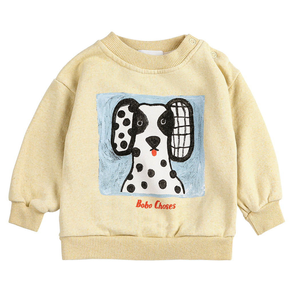 Bobo Choses Baby Sweatshirt Van Dog Print Yellow