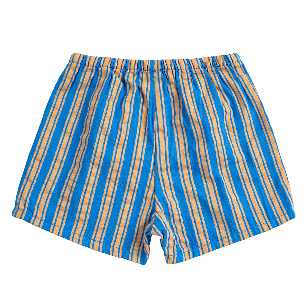 Bobo Choses Baby Shorts New Hairline Stripes Blue