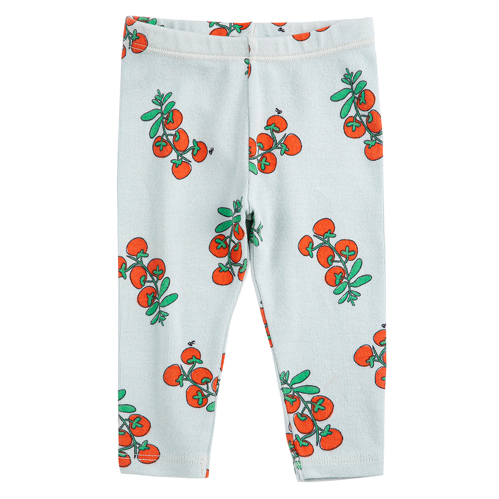 Bobo Choses Baby Leggings All Over Juicy Tomatoes Print Light Blue