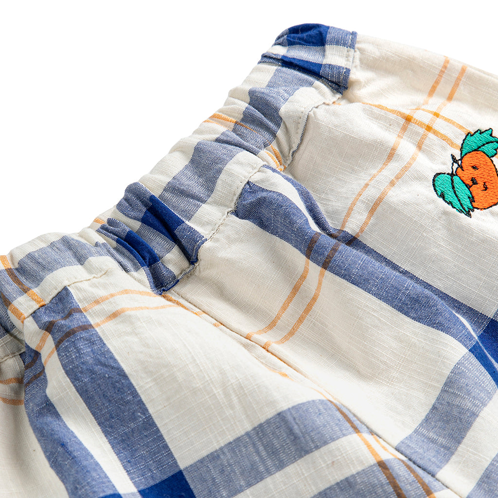 Bobo Choses Baby Pants Fun Tartan Print Multicolour