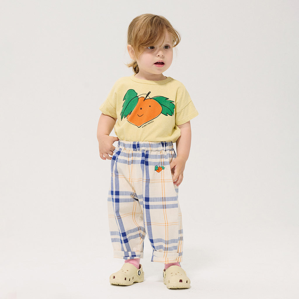 Bobo Choses Baby Pants Fun Tartan Print Multicolour