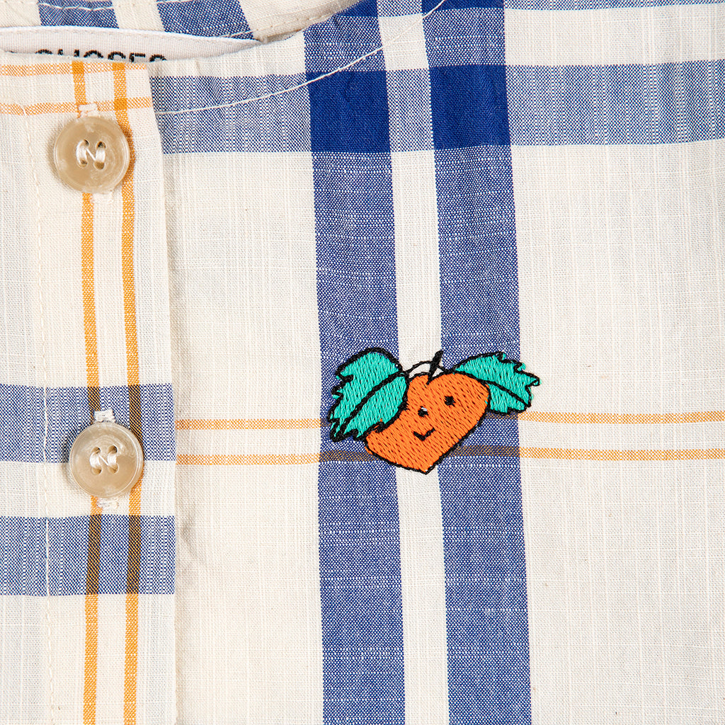 Bobo Choses Baby Dress Fun Tartan Print Multicolour