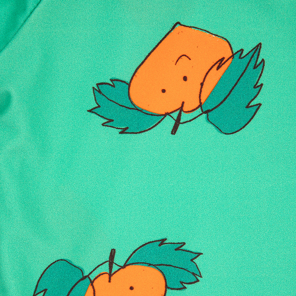 Bobo Choses Baby Swim Shirt All Over Tangerine Print Green
