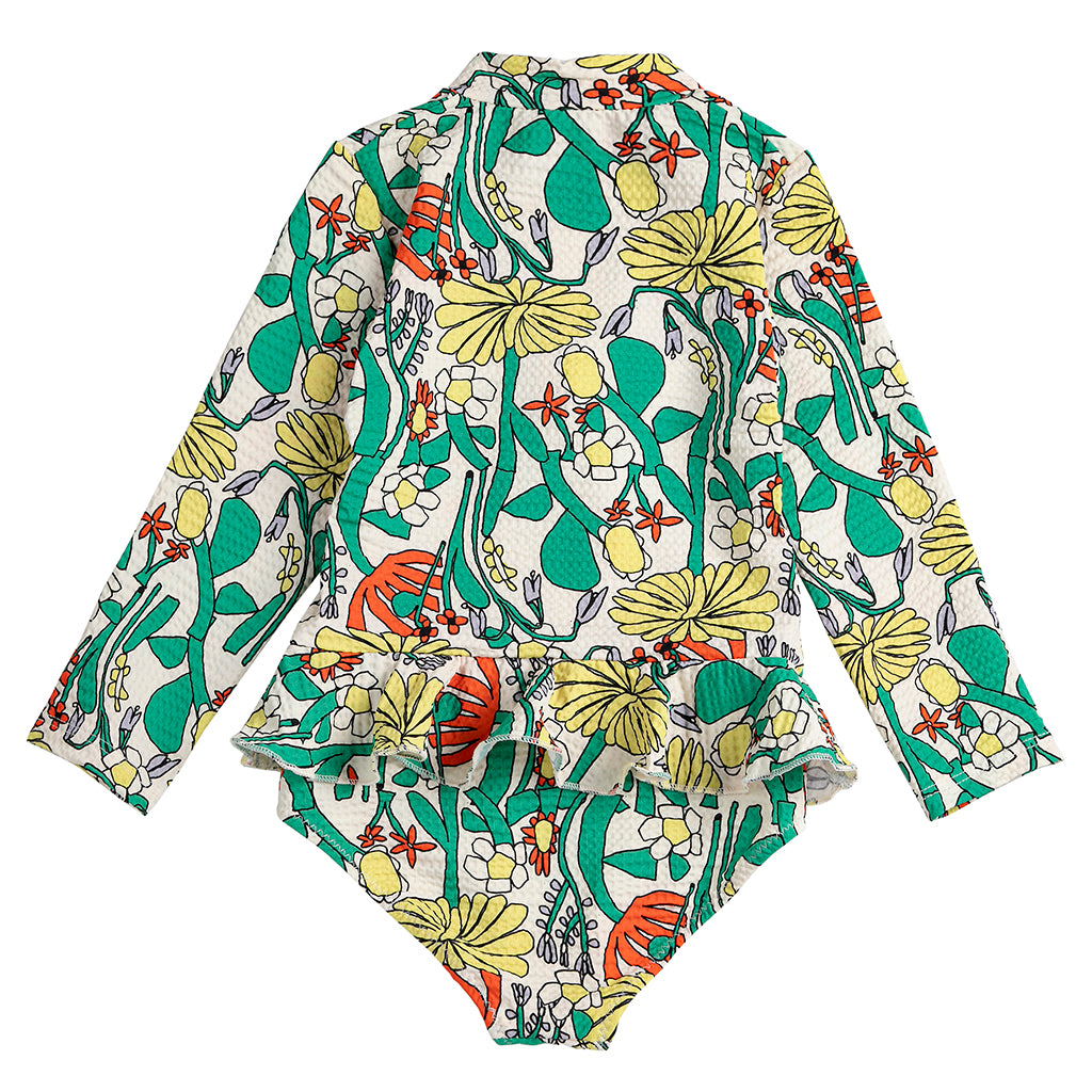 Bobo Choses Baby Swimsuit All Over Herbalist Print Multicolour