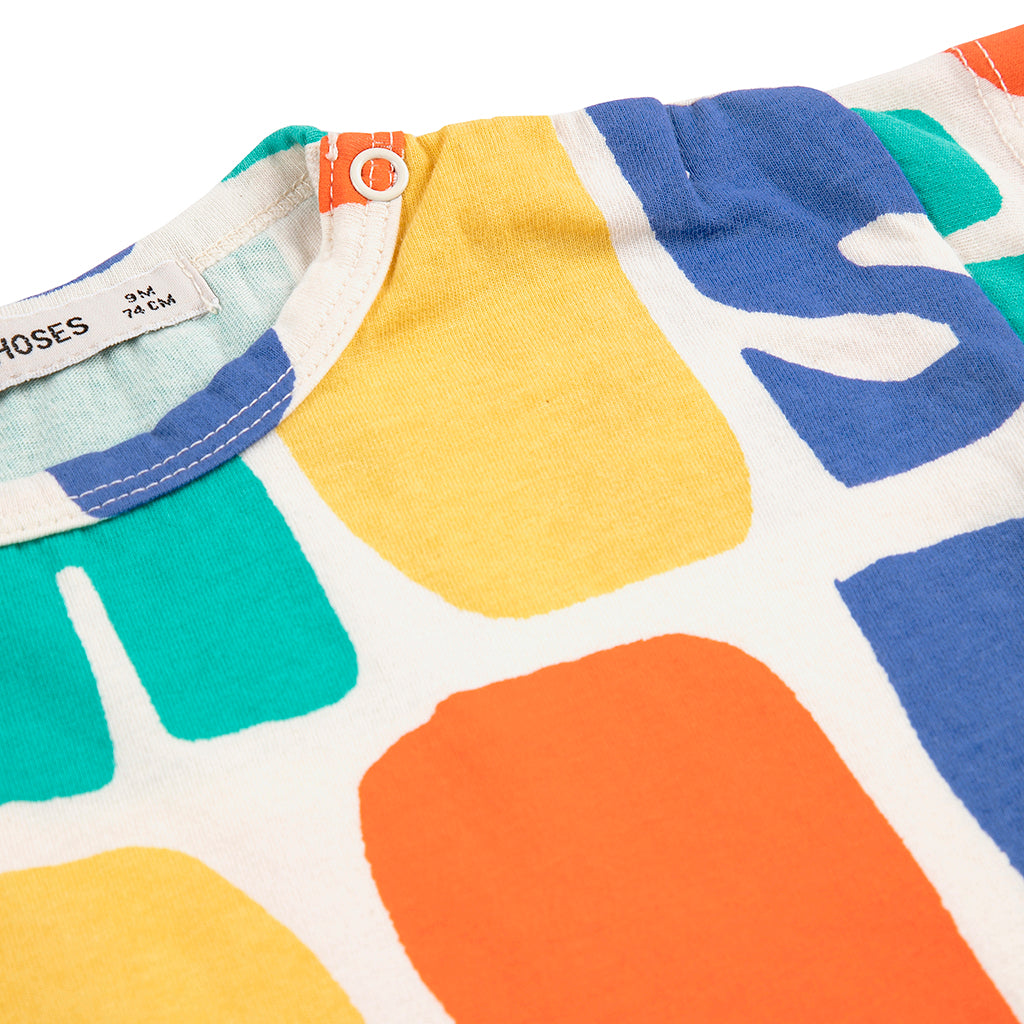 Bobo Choses Baby T-shirt All Over Colours Print Multicolour