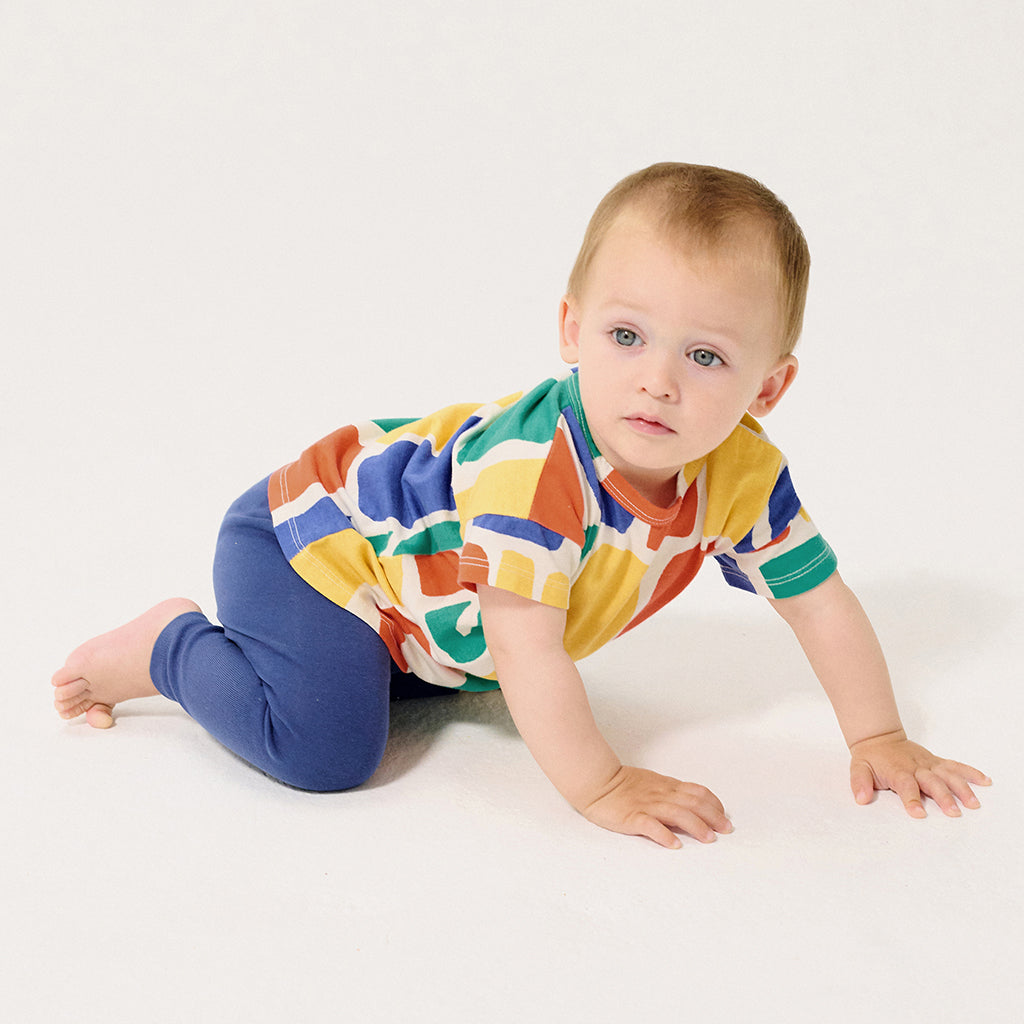 Bobo Choses Baby T-shirt All Over Colours Print Multicolour